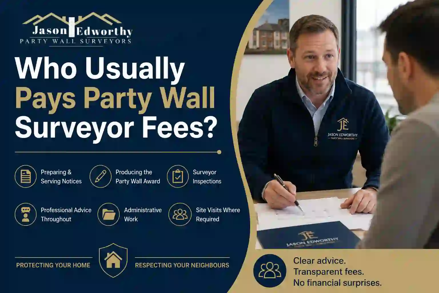 Who Usually Pays Party Wall Surveyor Fees Hedge End?